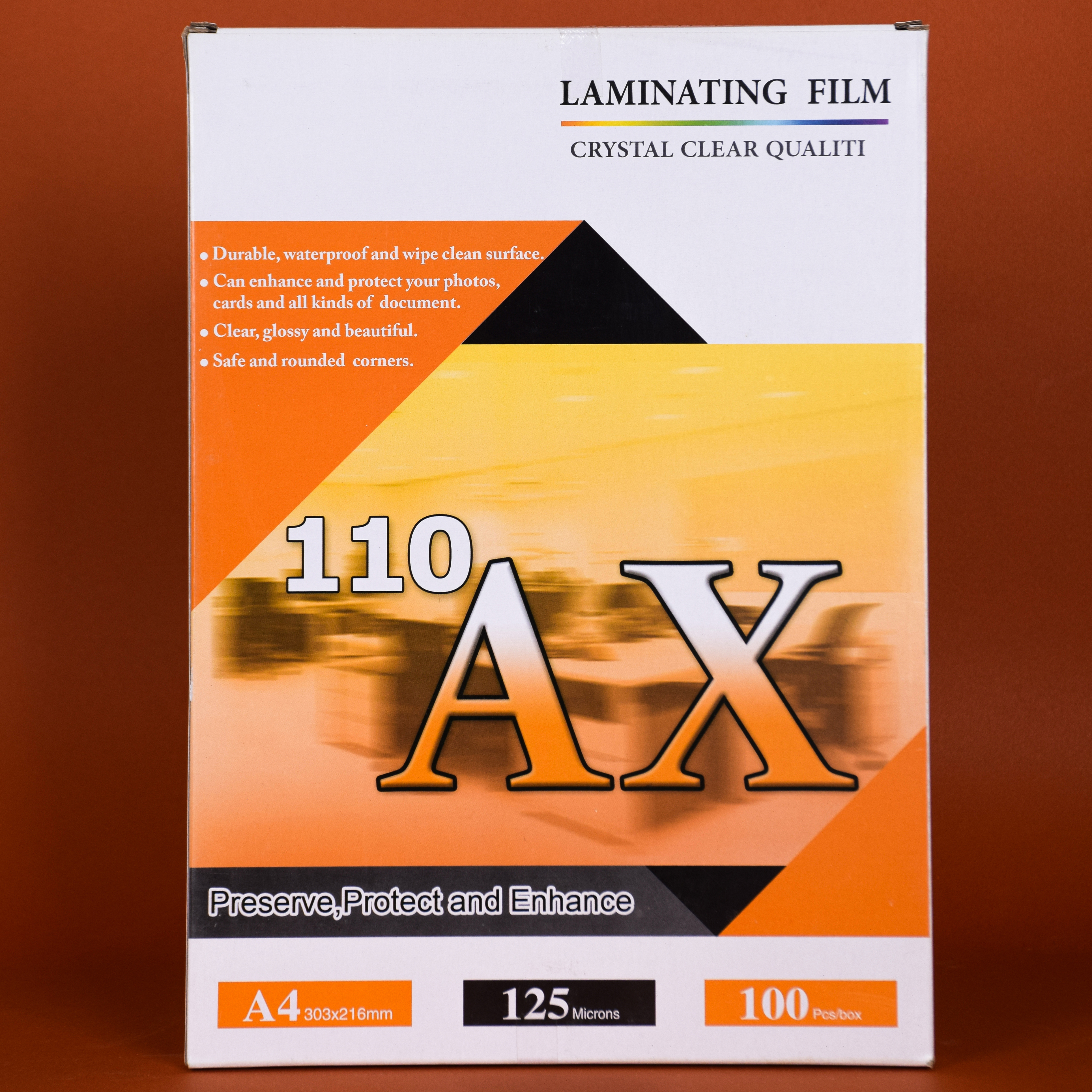 طلق پرس A4 ضخامت 125 ميکرون - برند AX