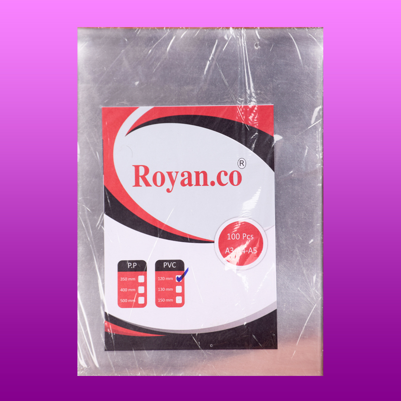 طلق نازک شفاف صحافی PVC سایز A3