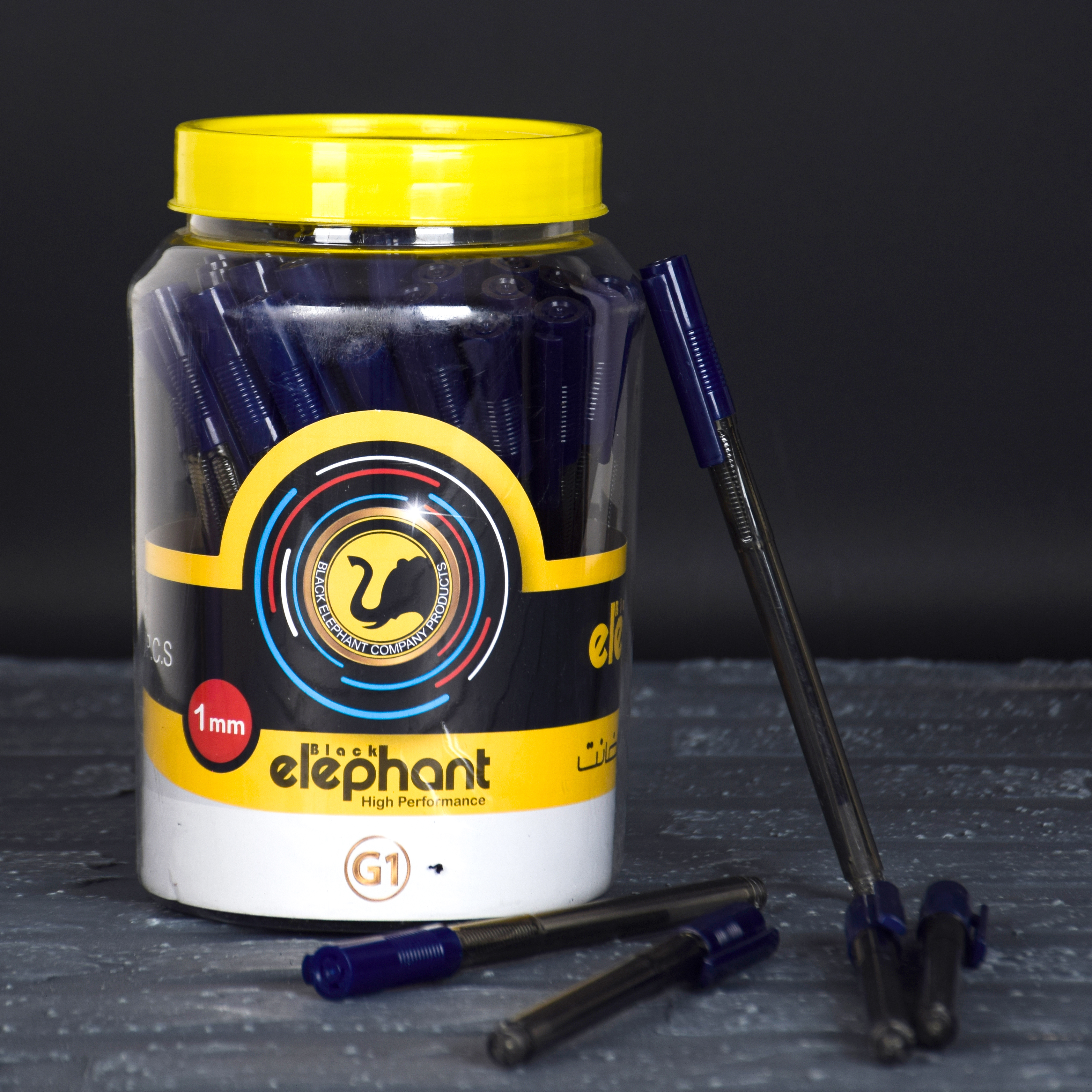 خودکار آبی الفنت نوک 1 میلیمتر بسته 50 تایی